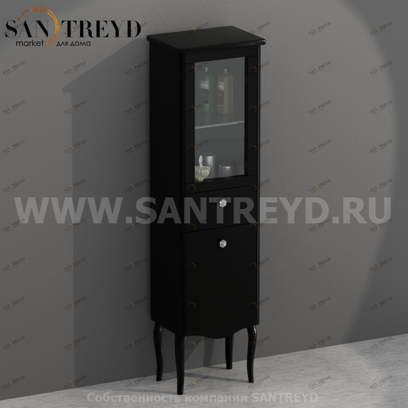 PS38SCA Напольный шкаф с левым открывание двери 177 см цвет Графит Globo Paestum Италия Ceramica Globo