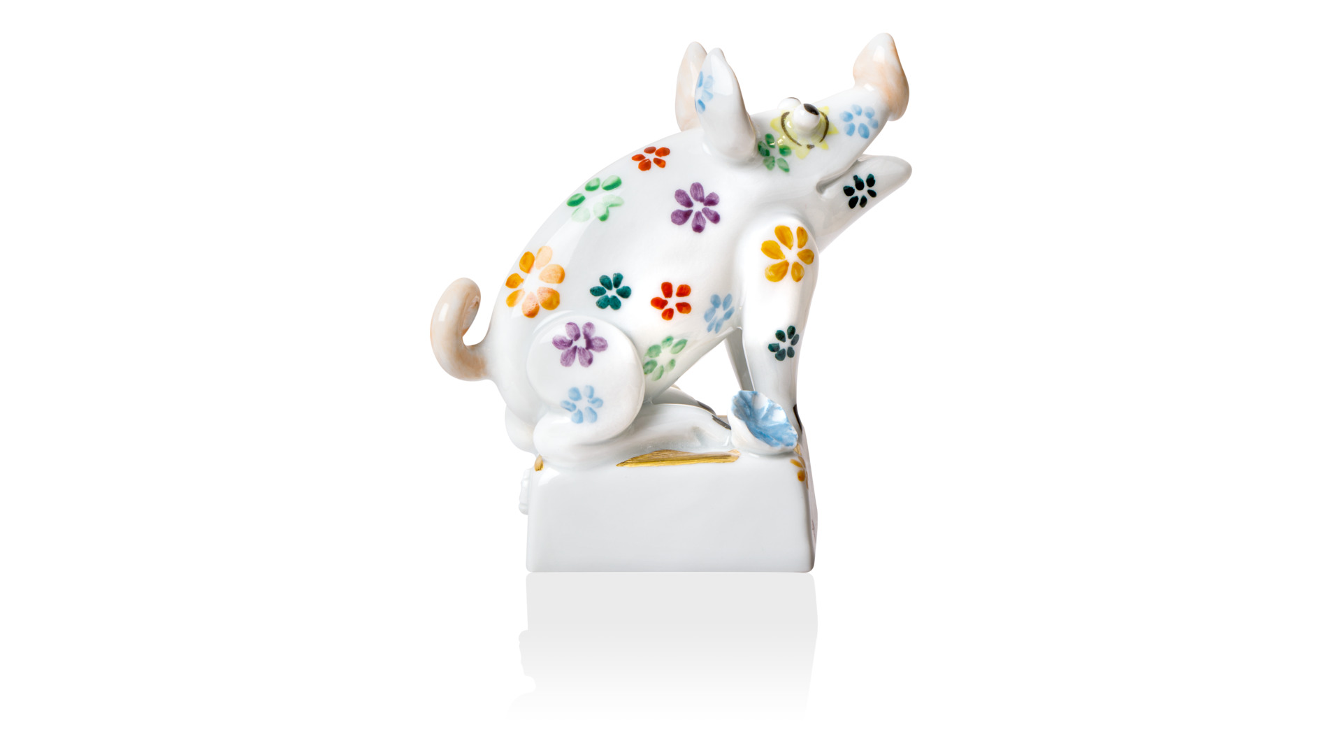 10634266 Meissen Фигурка 7,5см "Свинка" (П.Штранг) Фарфор  - Вид №1