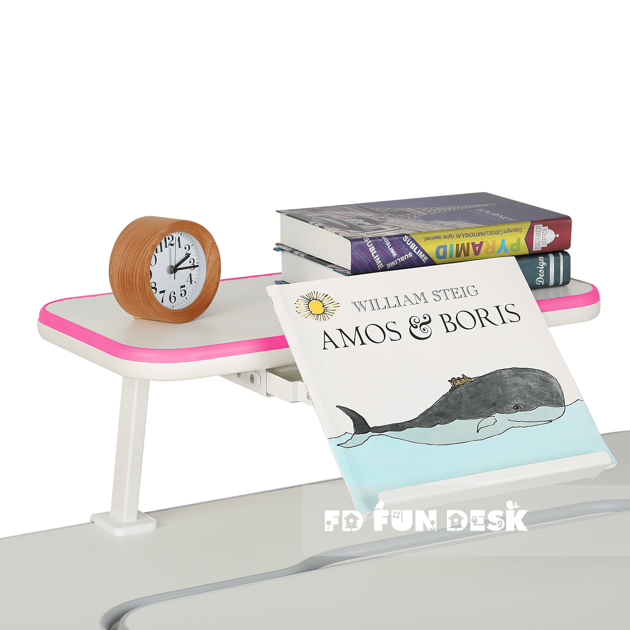 Полка для книг розовая FunDesk Pink FUNDESK  00-3948518 Белый;розовый Santreyd  - Вид №1