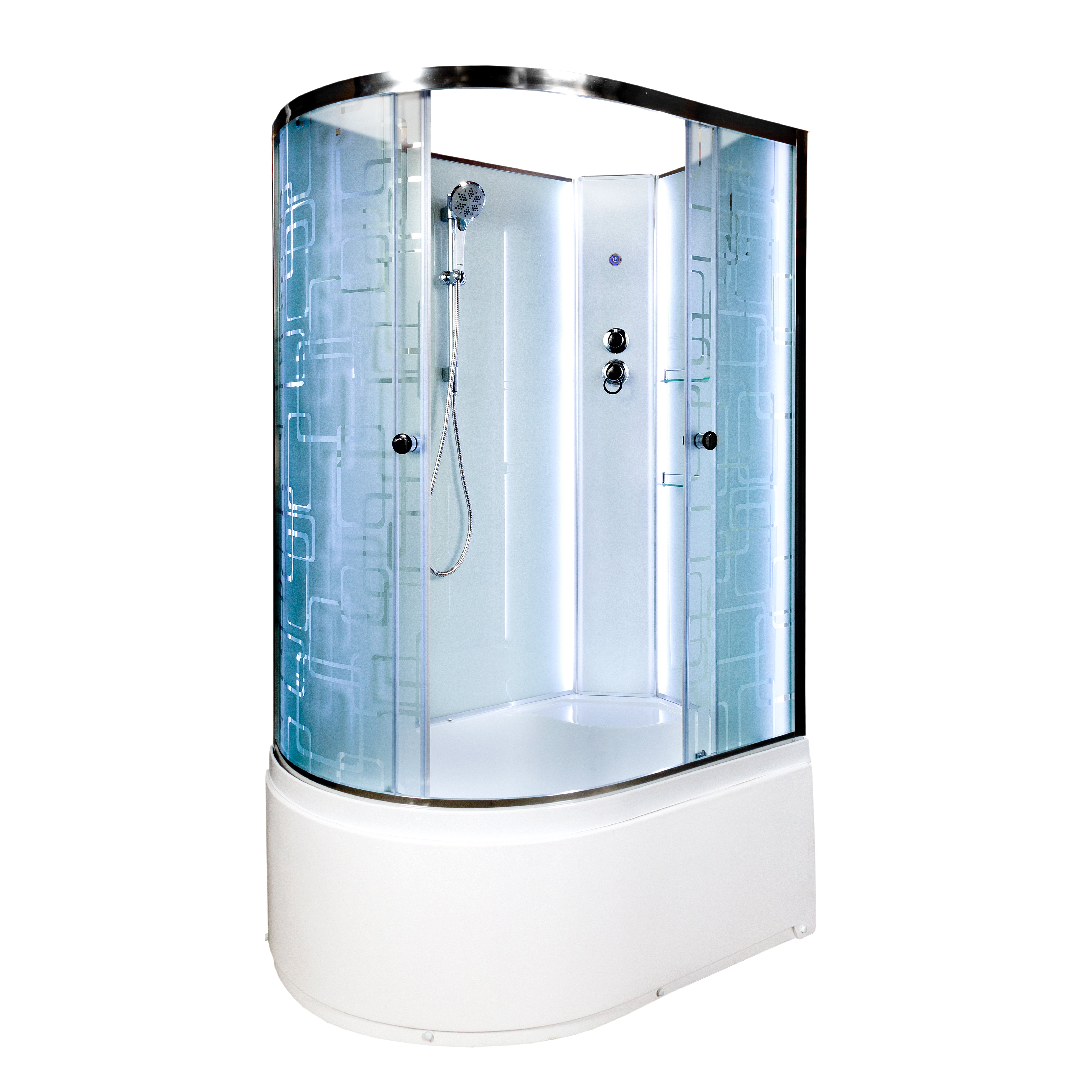 ЕМ2790 с электрикой (эл.) Душевая кабина DETO Серия ЕМ ЕМ4512 R N LED - Вид №6