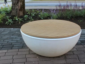 Väliala Круглая скамья из тика без спинки