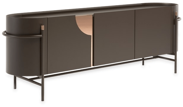 Natuzzi Комод из фанерованной древесины с распашными дверцами Orfeo sun-id-1443369 - Вид №3