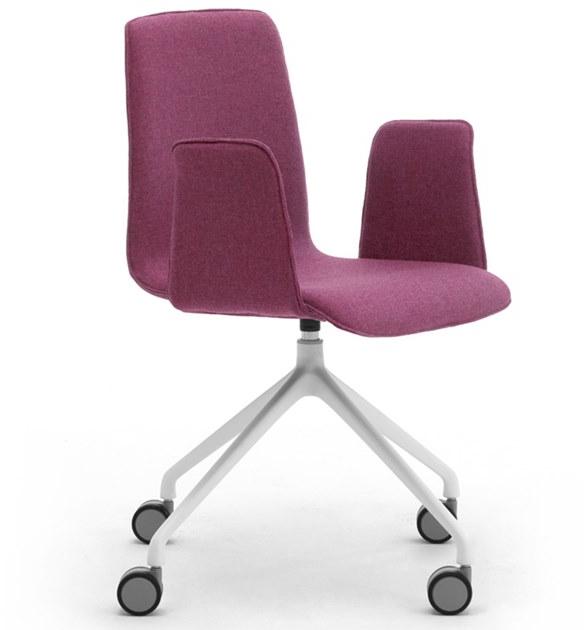 Leyform Офисный стул из ткани с подлокотниками на козелке Zerosedici sun-id-1362686 - Вид №1