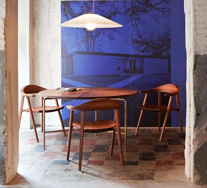 BassamFellows Стул из массива дерева с подлокотниками Mantis Cb-25 + cb-205 - Вид №7