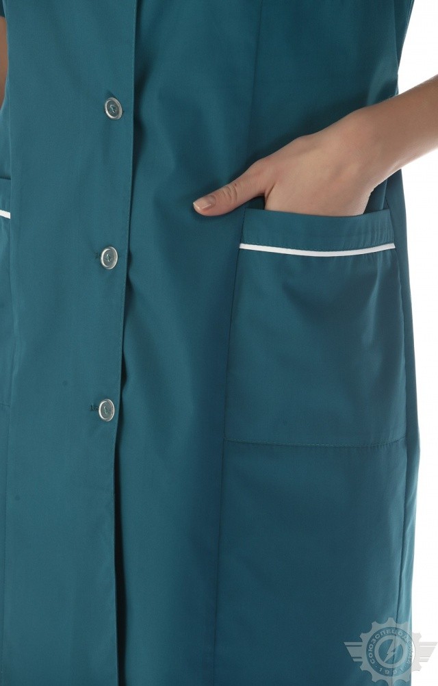 63245 Халат "Бриз" женский  Одежда для обслуживающего персонала  размер 54/158-164 Спецодежда  - Вид №3