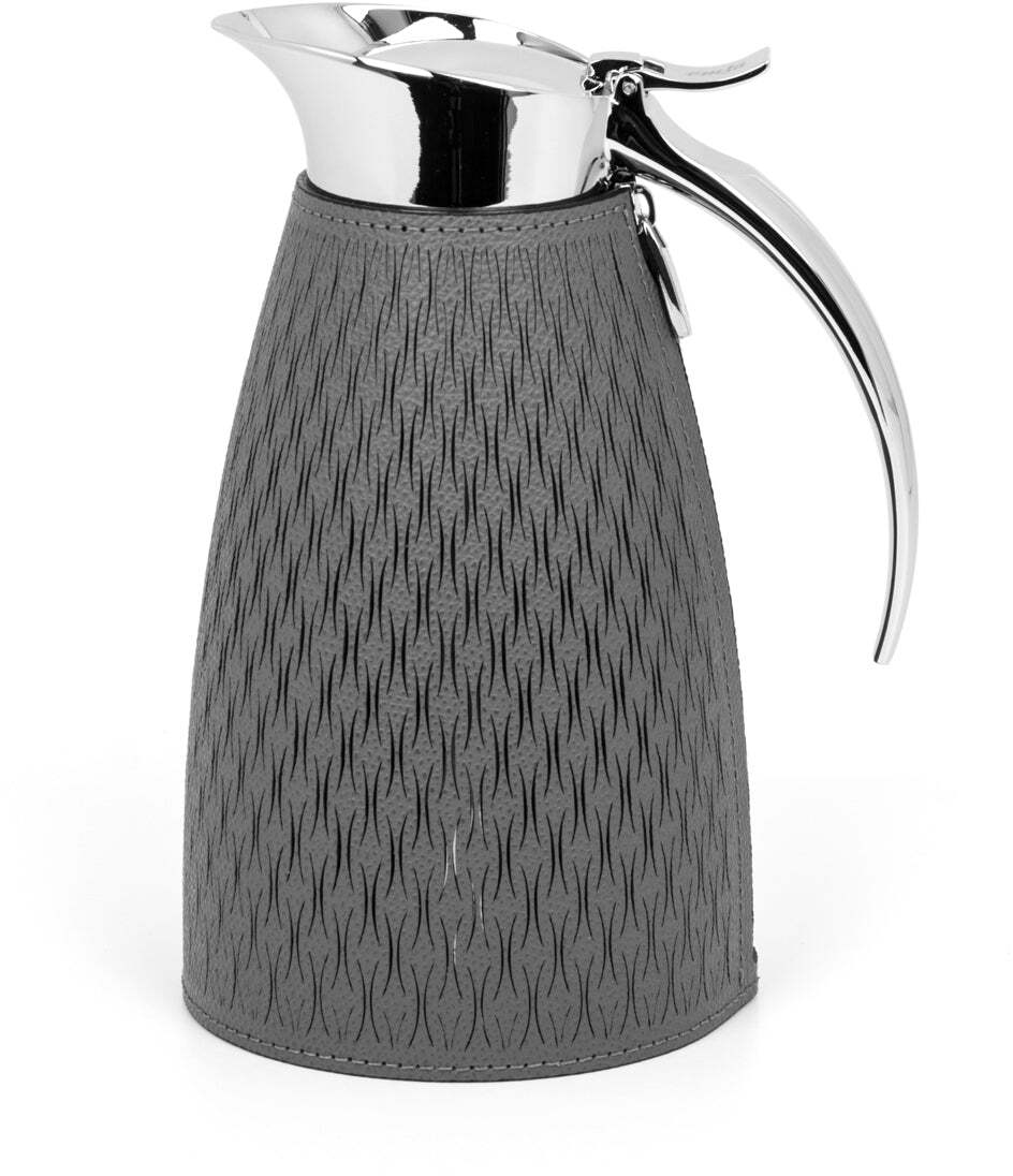 Стильный термографин - 0,6 л - Ø 11X В 19,5 см / зернистая кожа_розовый