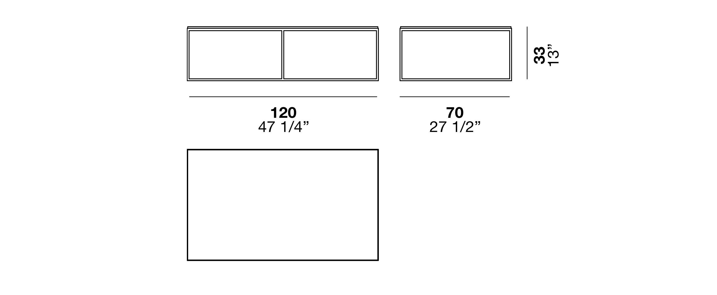 Металлический прямоугольный журнальный столик Alf DaFrè KOBE ARCH-00060324 - Вид №2