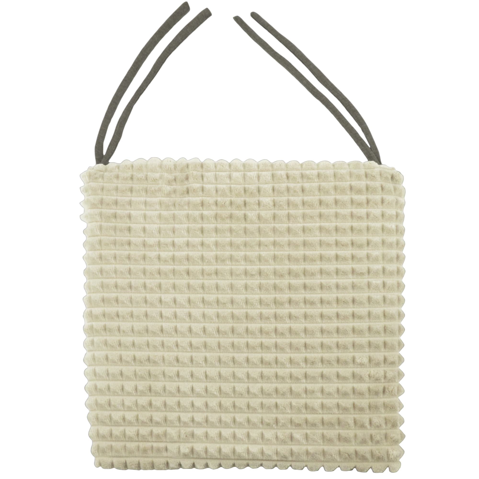 82234001 Галета для стула Плюш 40х40 см кремовая Santreyd 