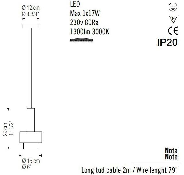 fambuena Светодиодная подвесная лампа Reflections 6048 - Вид №3