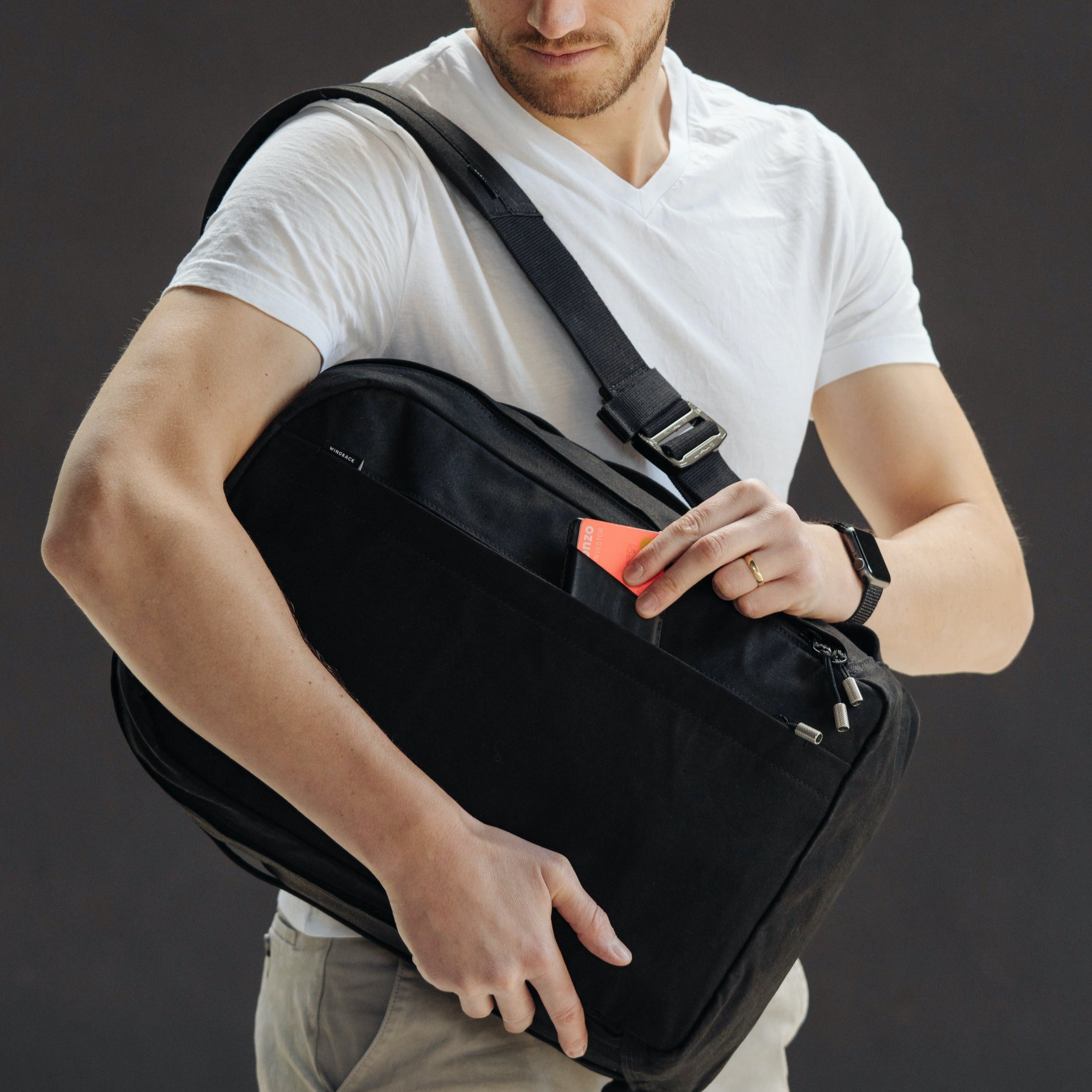 W301BLA-MAR-BRA Everyday Pack 21L - Морской / Латунь Wingback  - Вид №15