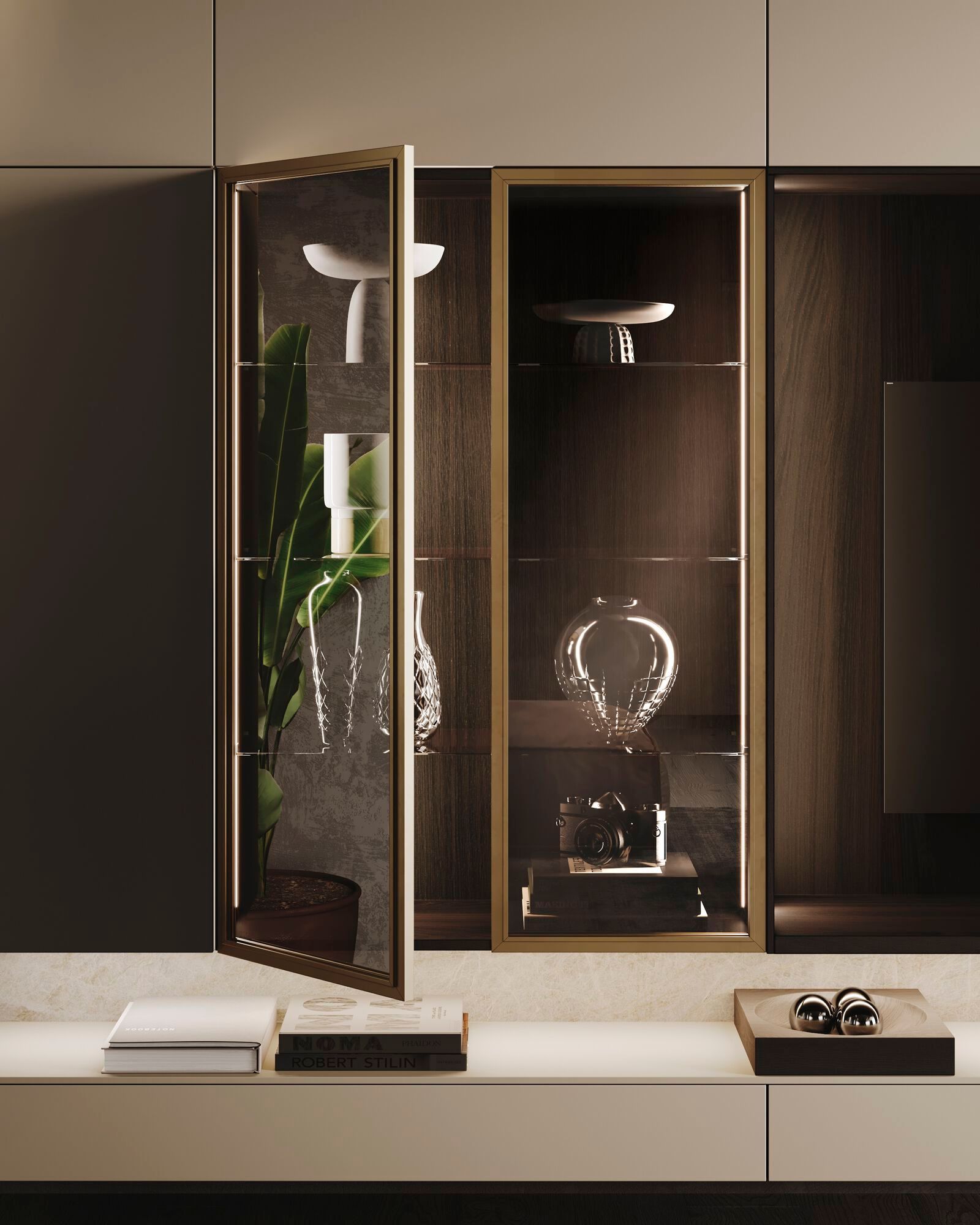 Оборудованная стена установленная с ТВ-стойкой Guzzini & Fontana House of Horn ARCH-00143461 - Вид №3