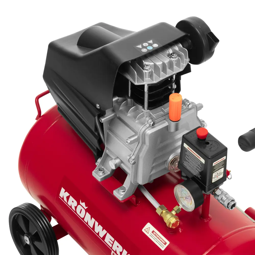 Компрессор сетевой поршневой масляный Kronwerk 58105, 50 л 220 л/мин STLM-2185706 - Вид №10