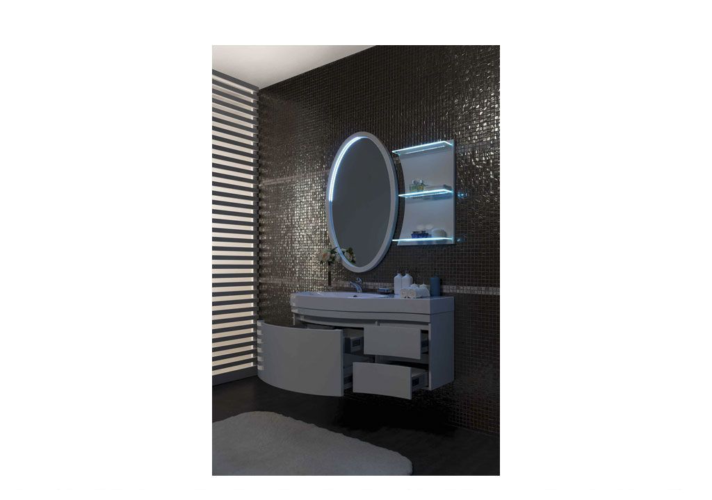 Зеркало Aquanet Опера L/R 70 белый 0016960700169630 - Вид №4