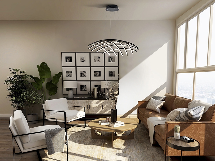 108971 Подвесной светильник 86Ø черный DIM Schuller Trama - Вид №3