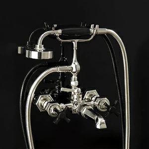 Смеситель для ванны настенный ADJBCS34NK Devon Devon JUBILEE BLACK CROSS