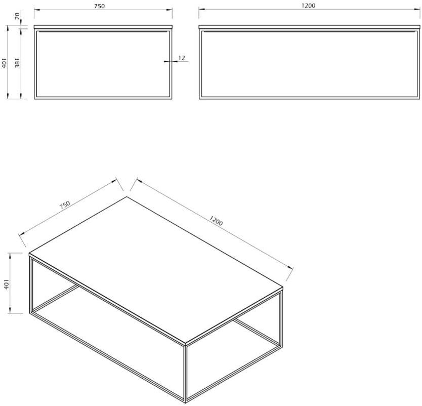 TemaHome Прямоугольный мраморный журнальный столик Gleam sun-id-1465333 - Вид №11