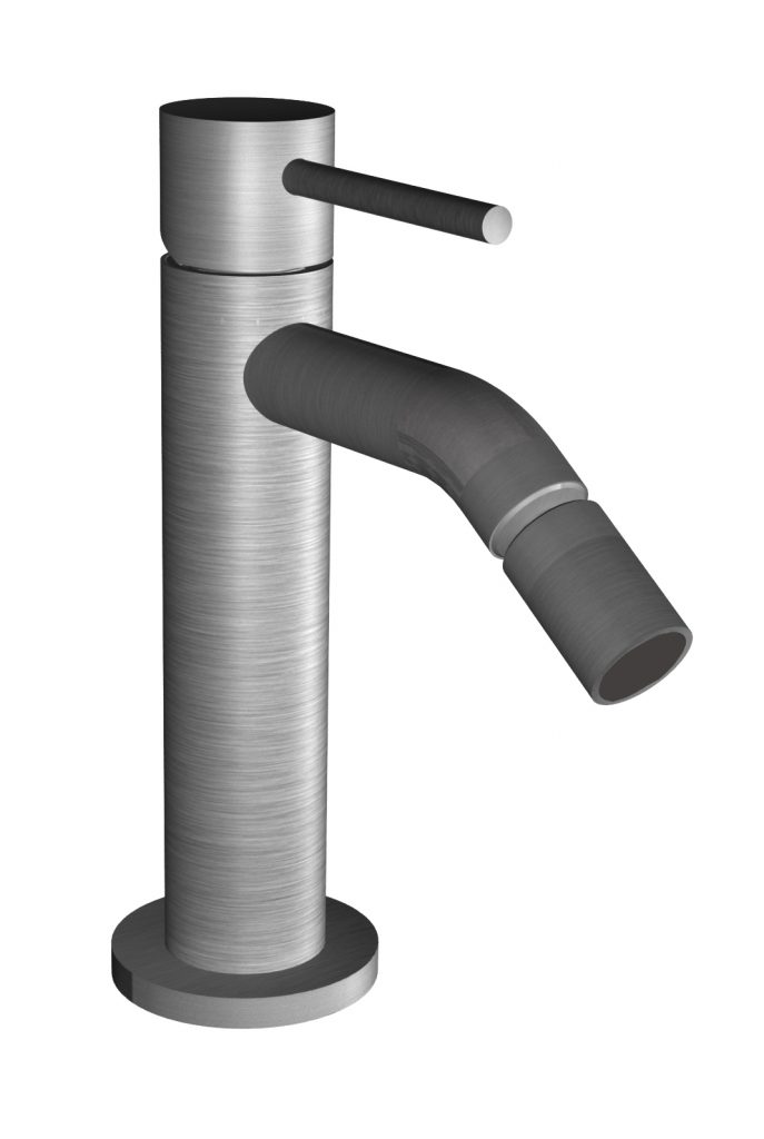 73522 Смеситель для биде из матовой нержавеющей стали 316 с традиционным картриджем. Bongio Time2020 Basic 