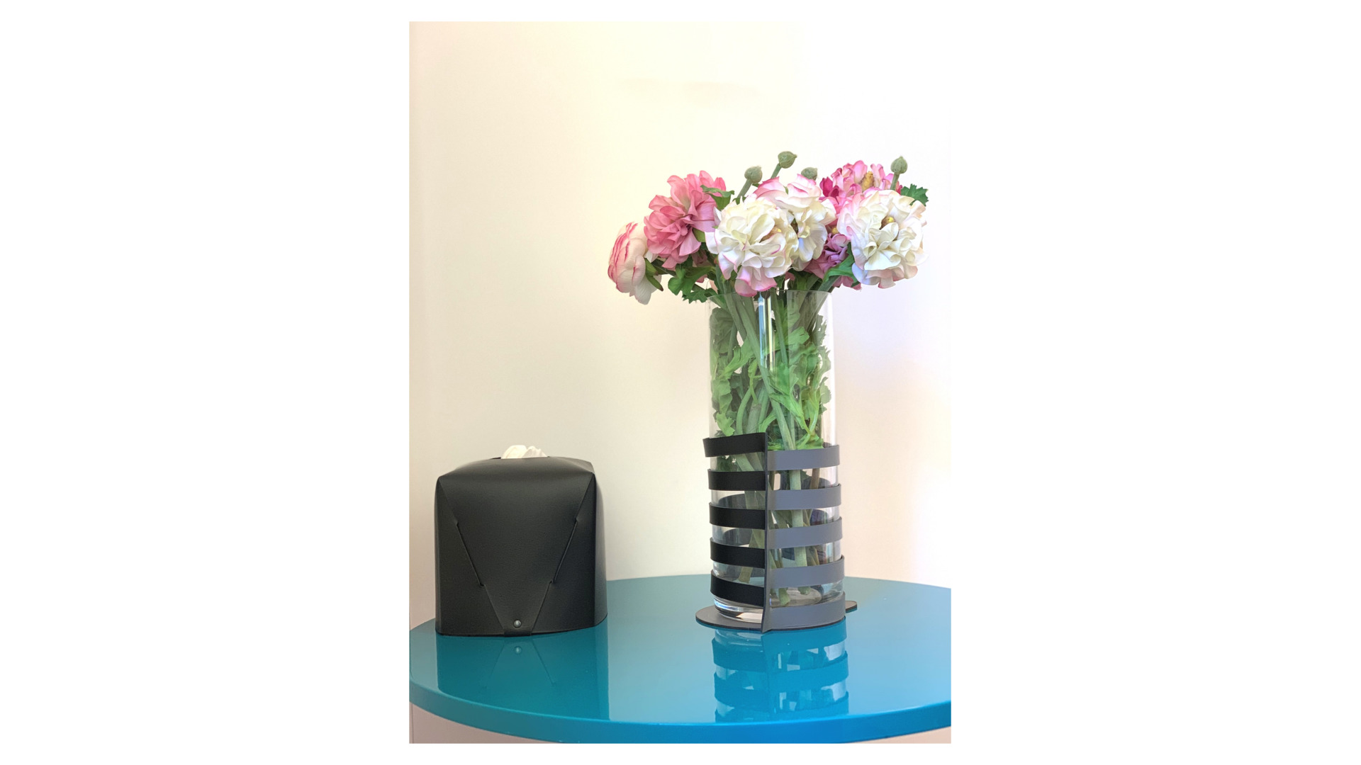 10661010 ADJ Салфетница квадратная ADJ 12см, шоколад Кожа натуральная  - Вид №1