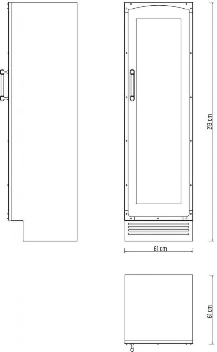 Officine Gullo Вертикальный встраиваемый винный холодильник с подсветкой sun-id-1373957 - Вид №1