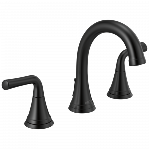 3533LF-BLMPU Смеситель для ванной комнаты с двумя ручками Delta Faucet Kayra Матовый черный