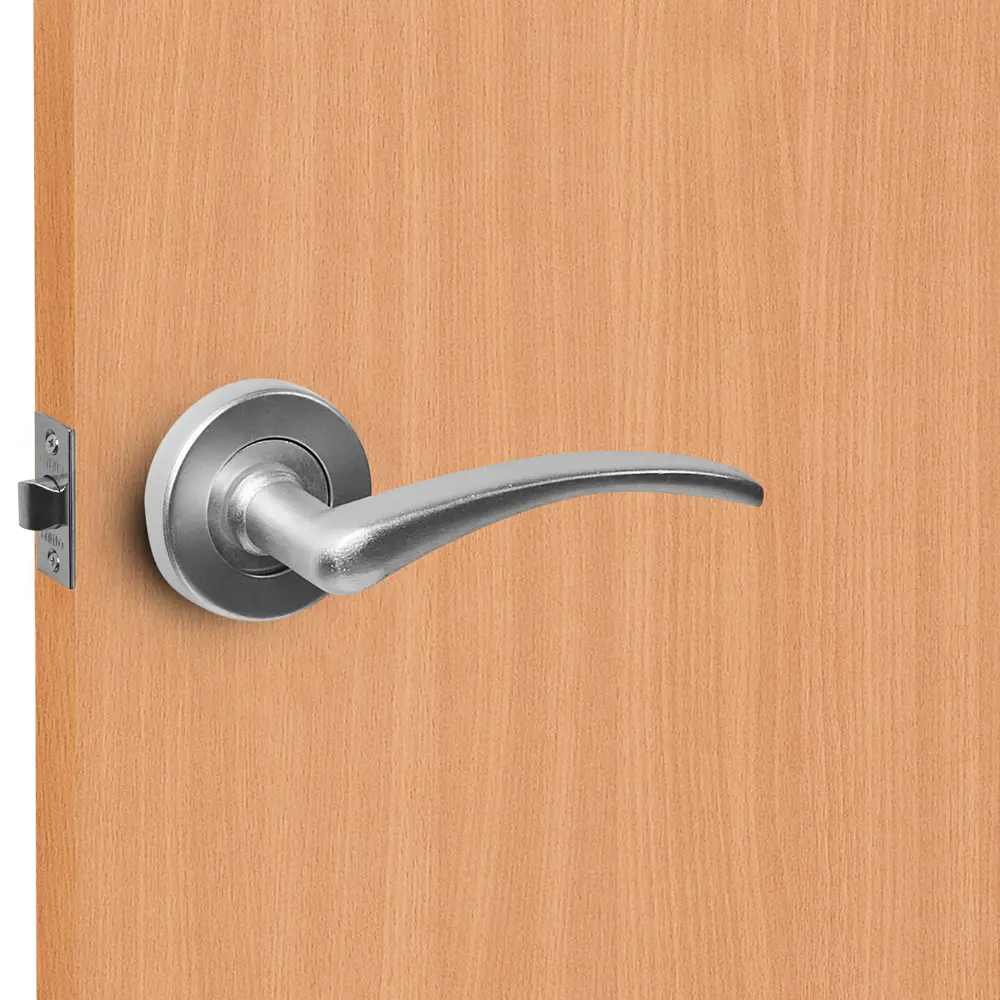 Дверные ручки Punto R.H50.015 без запирания цвет хром STLM-2057620 - Вид №4