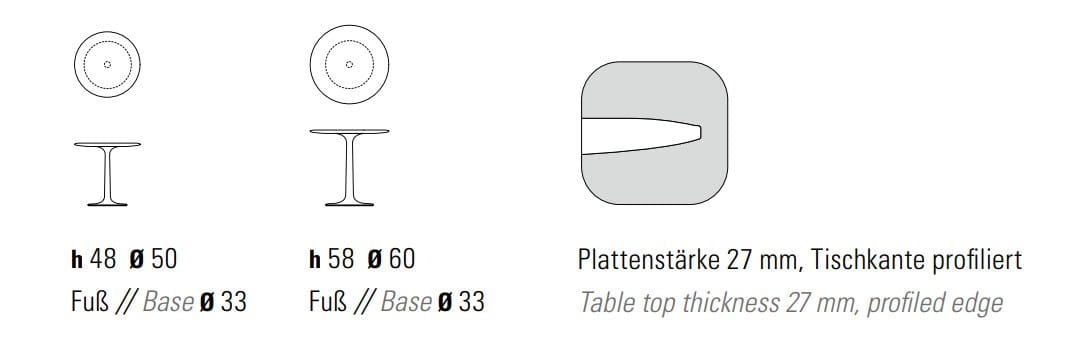 Деревянный круглый низкий журнальный столик ZEITRAUM Turntable ARCH-00104009 - Вид №8