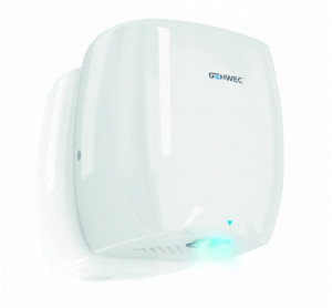 GW01 12 02 00 Genwec Белая алюминиевая сушилка для рук E-flow