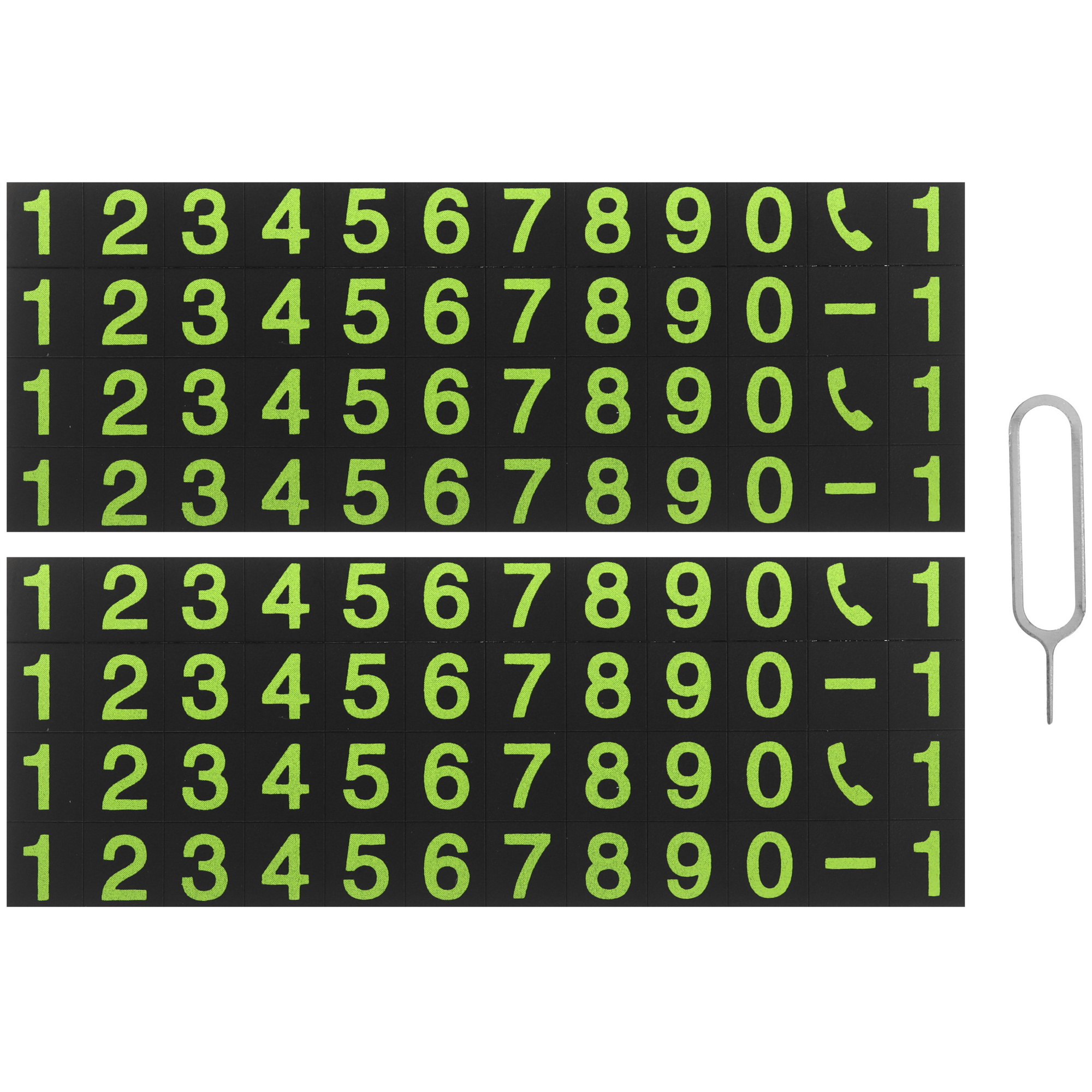 5476026 Парковочная автовизитка Axxa с номером телефона, чёрная STDN-0028680 - Вид №5