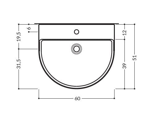 Керамическая столешница с держателем для полотенец Gruppo Geromin Arko ARCH-00145916 - Вид №3