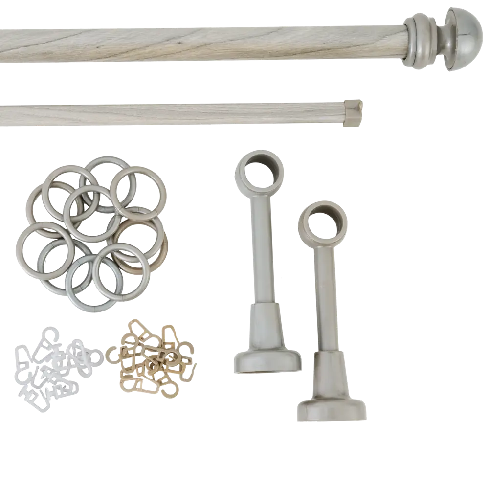 Карниз двухрядный «Морена» 160 см металл/пластик РУССКИЕ КАРНИЗЫ STLM-2113987 - Вид №1