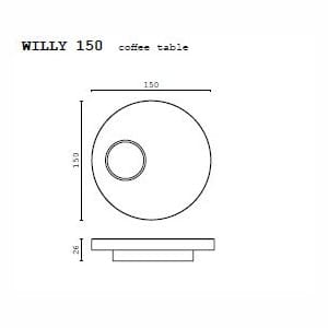 Мраморный низкий круглый журнальный столик CPRN HOMOOD Shapes ARCH-00144559 - Вид №1
