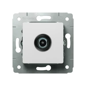 ТВ-розетка встраиваемая Legrand Cariva звезда, цвет белый