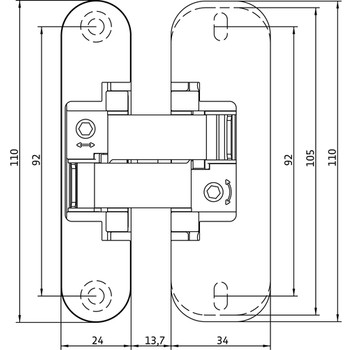 Петля Anselmi 150 3D 44 Santreyd LK01-942 - Вид №1