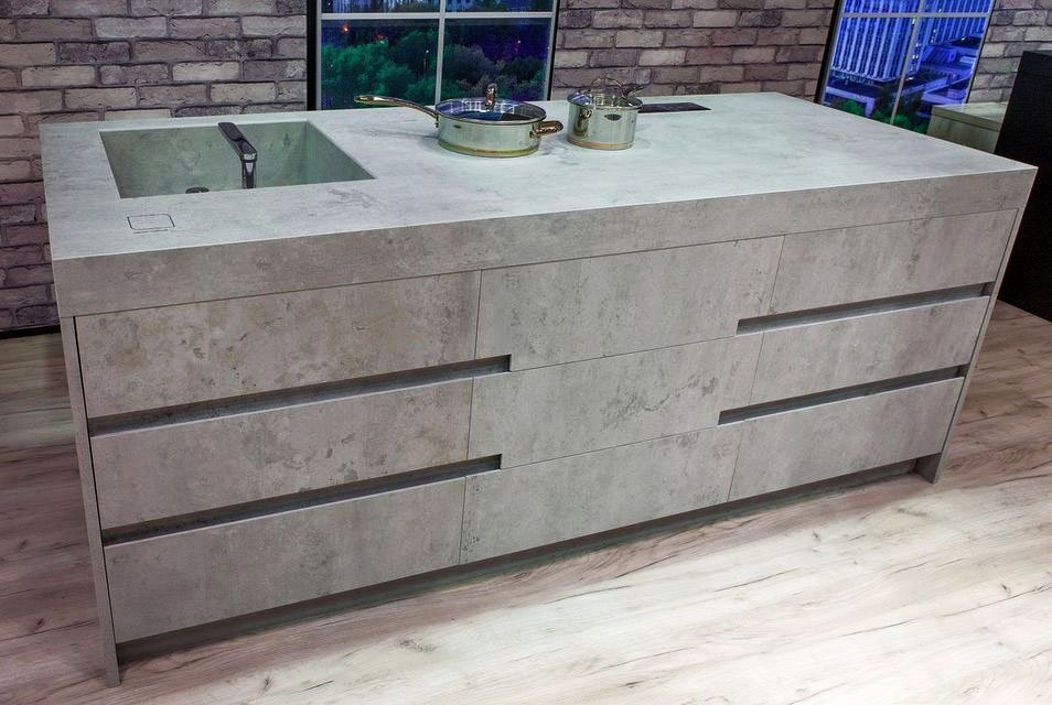 Столешницы для кухни - Бетон рувида LIGRON LIST304 4057 - Вид №6