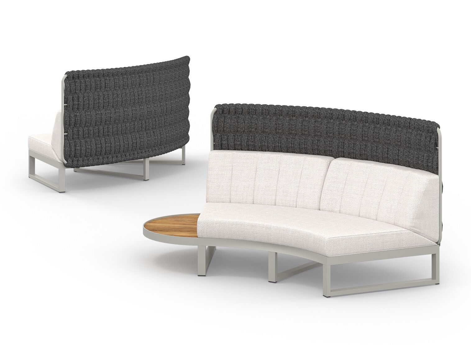 Модульный изогнутый садовый диван из ткани MAMAGREEN Munia ARCH-00141430 - Вид №5