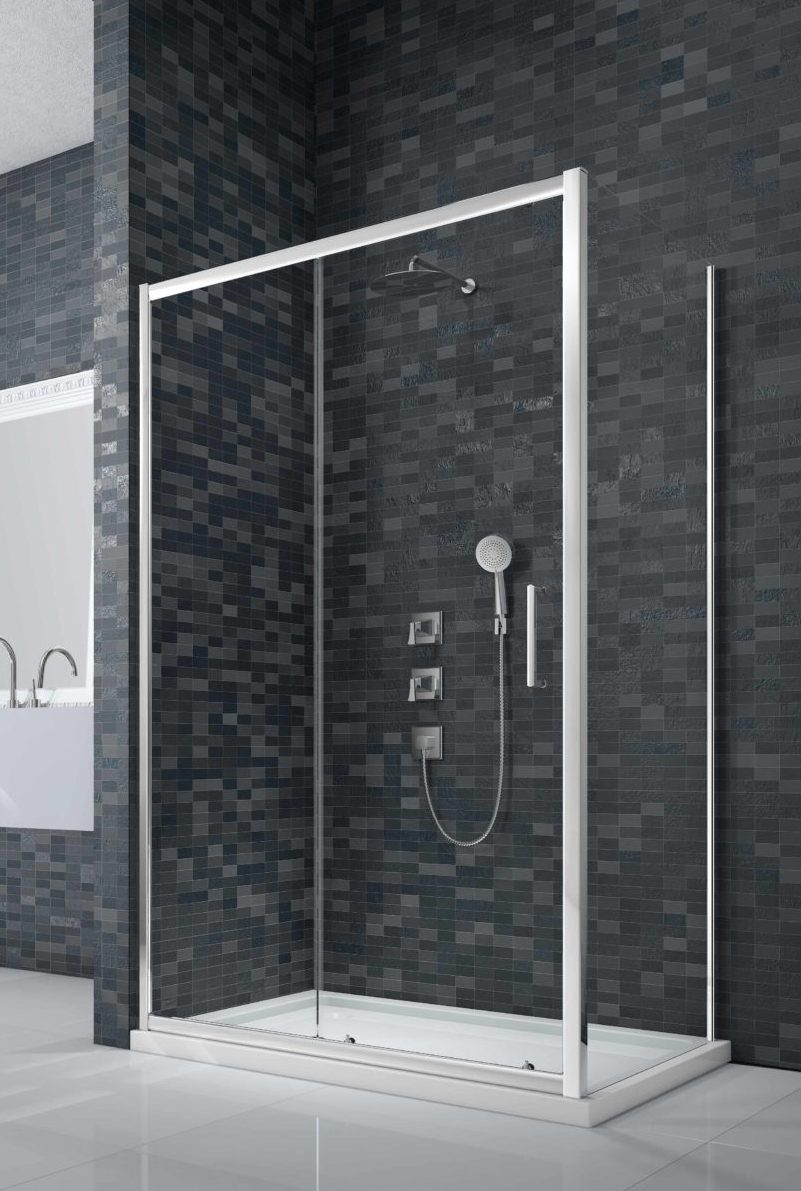 Торцевая панель для монтажа с дверью DWH07D0 Merlyn Ionic Хромированный  - Вид №1