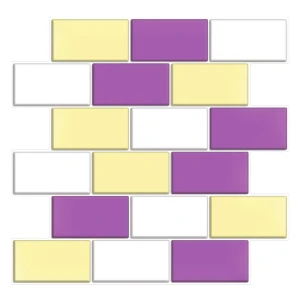 Наклейка декоративная 3D мозаика Лотос 25x25 см