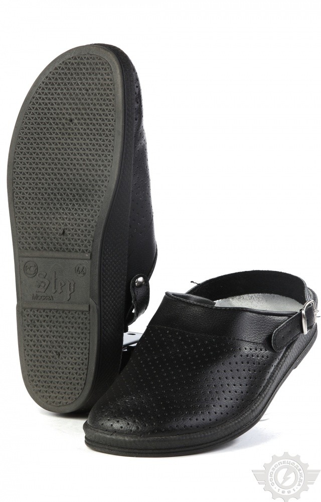 61801 Туфли Сабо мужские темные  Медицинская обувь размер 43 Спецодежда 