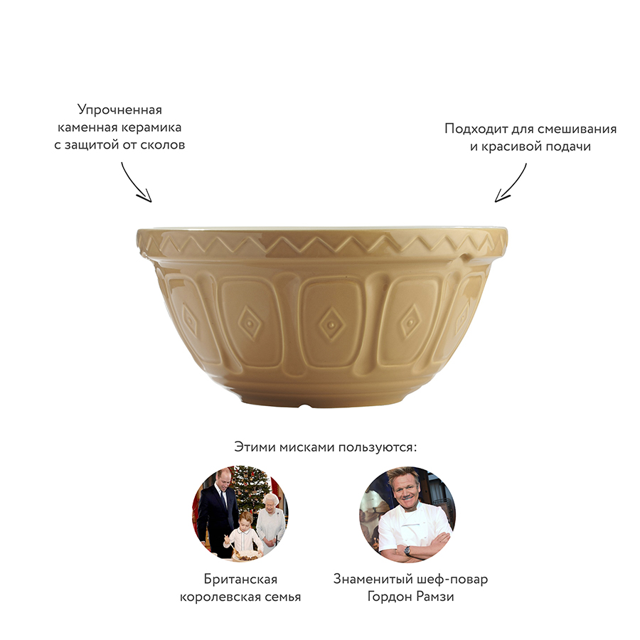 2001.004 Миска для смешивания cane, D29 см, 4 л Mason Cash  - Вид №16