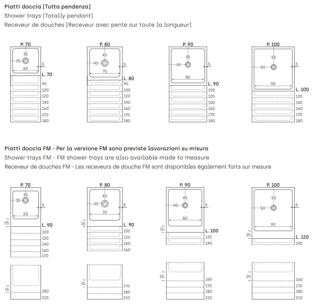 Поддон для душа с прямоугольным напольным покрытием Aquatek DISENIA волна ARCH-00132089