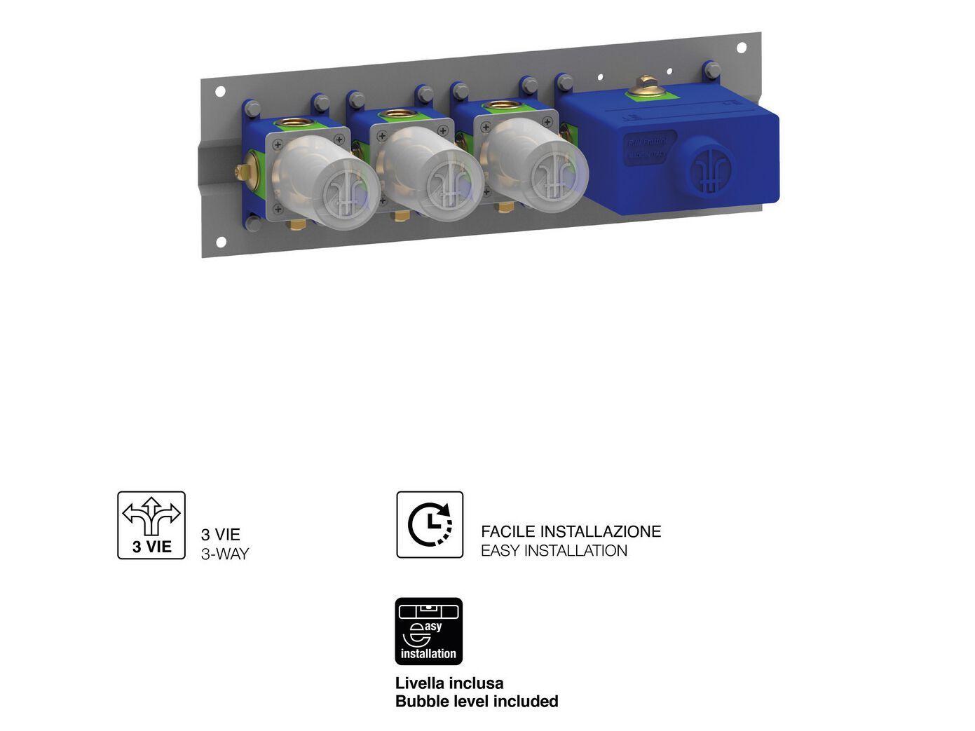 Встраиваемый корпус термостатического смесителя Rubinetterie Frattini 98600V3 ARCH-00090503 - Вид №1