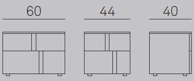 Gruppo Tomasella Прямоугольная прикроватная тумбочка из дуба с ящиками Athena sun-id-1420649 - Вид №2