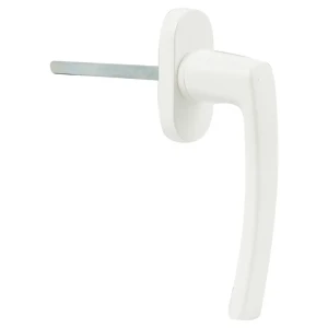 Ручка балконная двухсторонняя, цвет белый