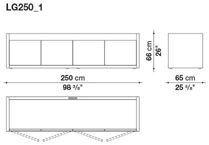 B&B Italia Комод деревянный с распашными дверцами Liagò sun-id-1345823 - Вид №3