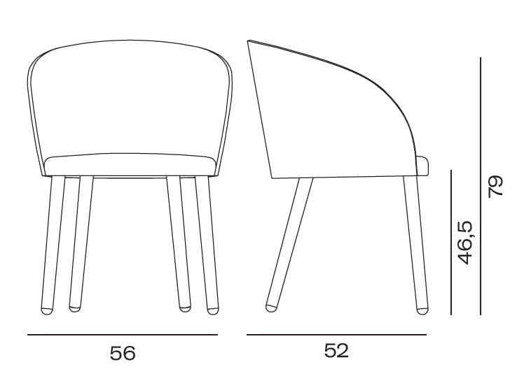 Стул с внешней оболочкой и ножками из ясеня Vergés Cistell Original ARCH-00066261 - Вид №2