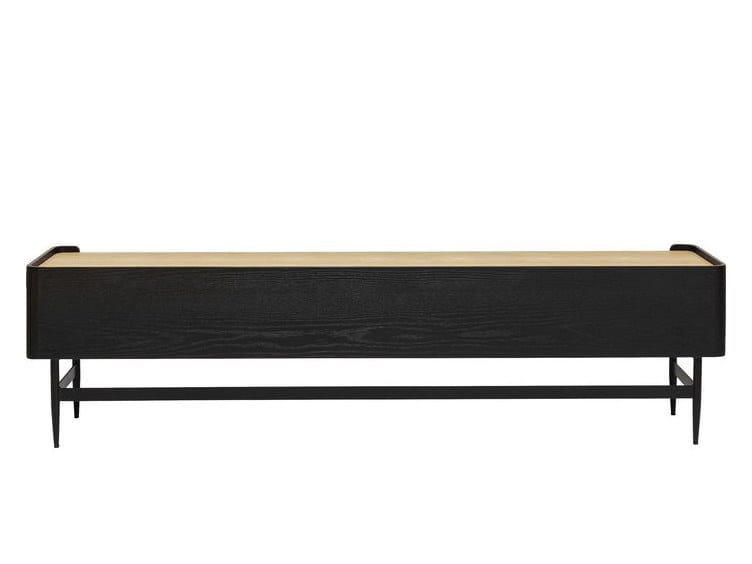 Низкий деревянный шпон ТВ шкаф с ящиками KARE Design Милан ARCH-00109957 - Вид №2