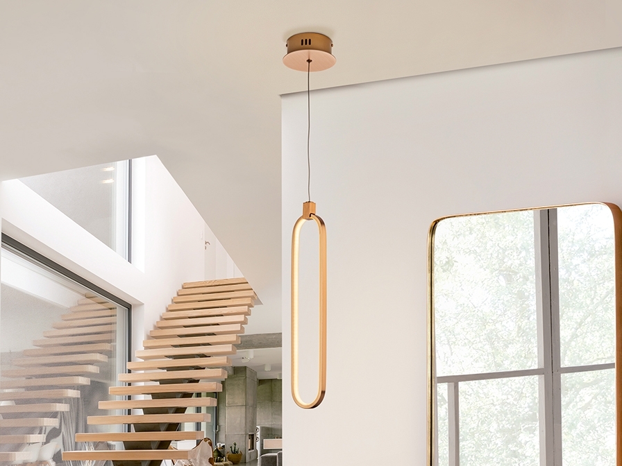 085604 Подвесной светильник 1L розовое золото Schuller Colette