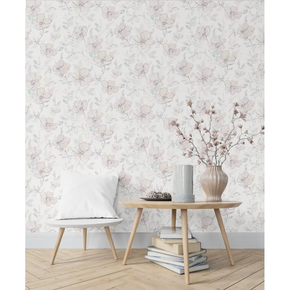 Обои флизелиновые Startdeco Саманта бежевые 1.06 м 889332 STLM-2122677 - Вид №2