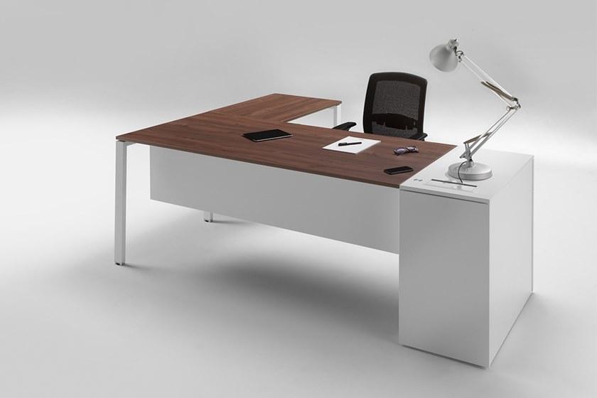 Ultom Исполнительный угловой письменный стол из меламина с ящиками 6x3 sun-id-1396678 - Вид №1