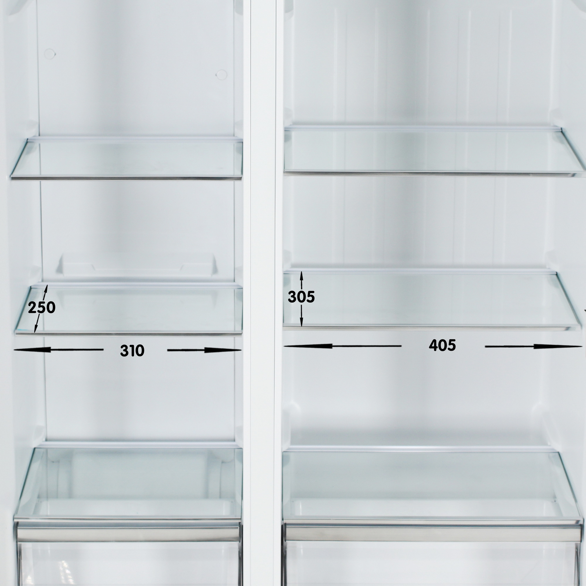 9069201 Холодильник Side by Side   Nordfrost RFS 525DX NFGW белый STDN-0088664 - Вид №8